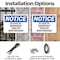 Signmission In Case Of Emergency Turn Off Main Breaker, 14 in W x Rectangle, Plastic OS-2PACK-NS-P-1014-L-13668 - alternate 5